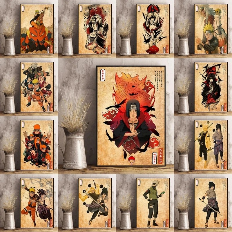 Japan Lifestyle - Japon animesi Naruto Poster Retro sanat