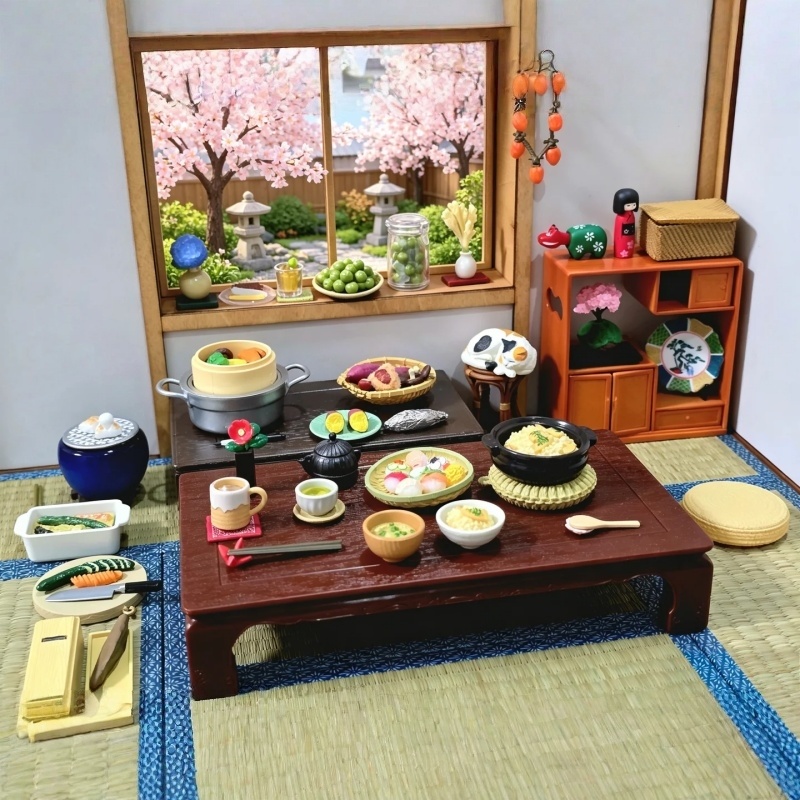 Japanese Lifestyle In Japanese - Stokta Otantik RE-MENT Petit Örnek Gıda