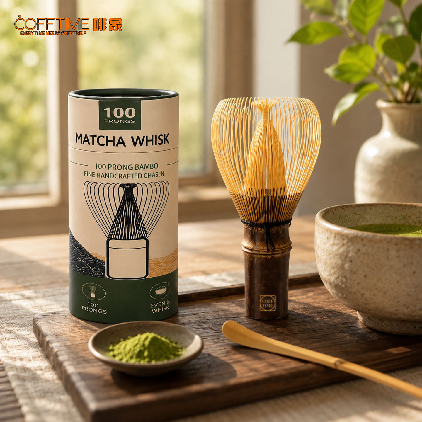 COFFTIME 100 Çatallı Matcha Çı - Bamboo Whisk Chasen incelemesi ve fiyatı