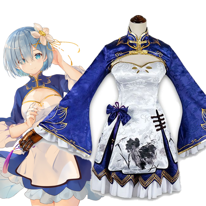 Rem Ram Cosplay Cheongsam Anim - Japanese Women Lifestyle incelemesi ve fiyatı